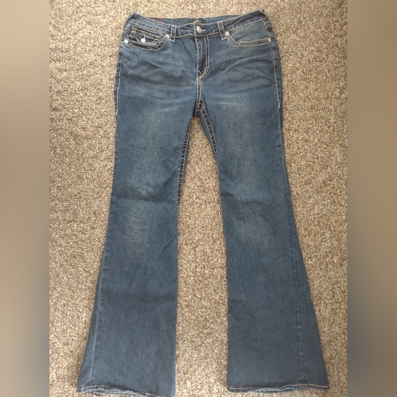 True Religion Mid Rise Flare 32 - Picture 4 of 5